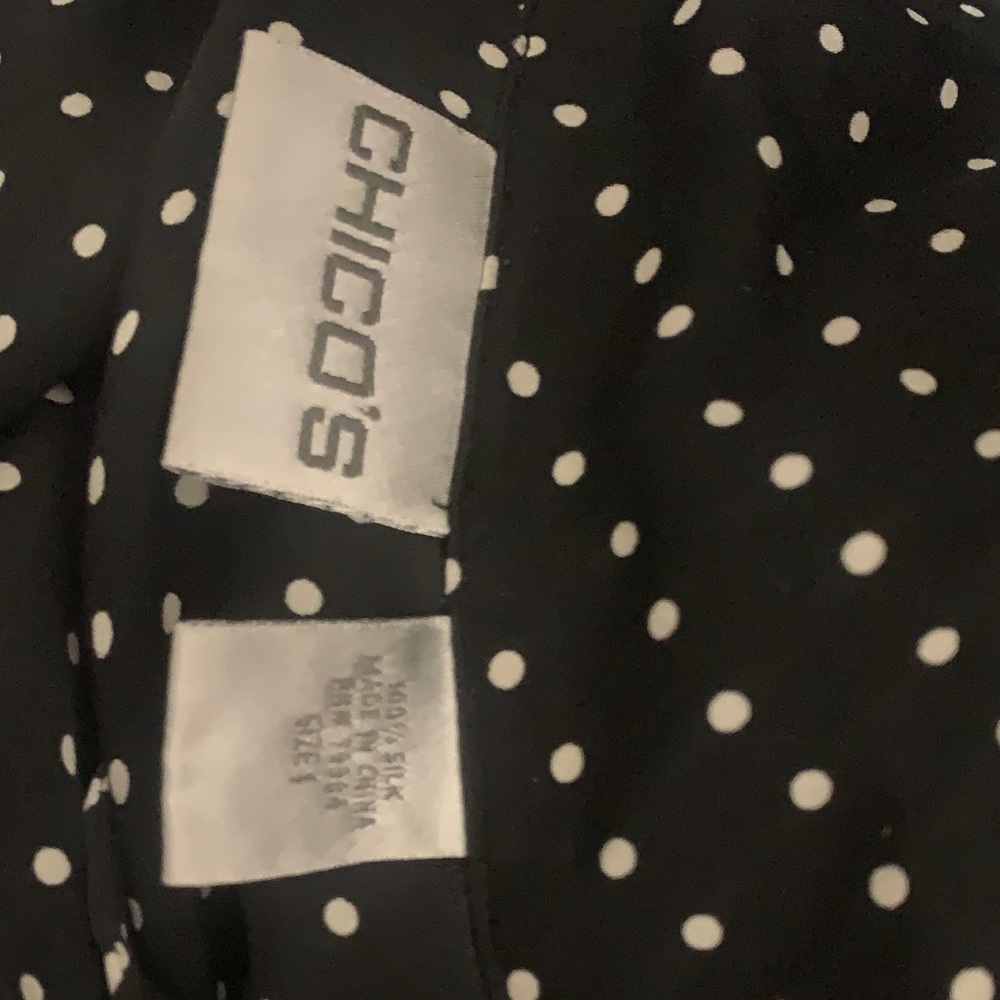 Chico's 100% Silk Button Down Shirt - Picture 7 of 7